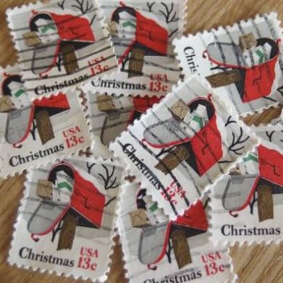 画像1: 1977年 クリスマス 古切手 10枚セット