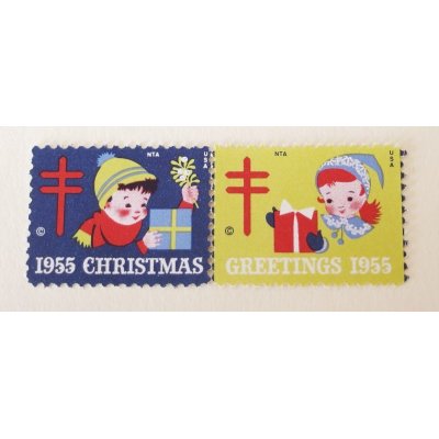 画像3: 1955年 クリスマスシールのセット ※再入荷※
