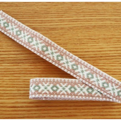 画像3: エストニアの刺繍テープ(伝統模様/ピンク)