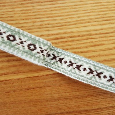 画像4: エストニアの刺繍テープ(伝統模様/グリーン)