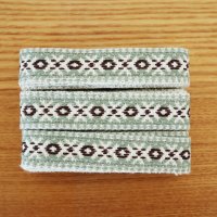エストニアの刺繍テープ(伝統模様/グリーン)