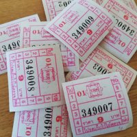 タイのバスチケット（ピンク） 10枚セット