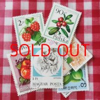 フルーツとお野菜の古切手 10枚セット　No.03