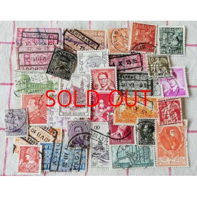 画像2: ベルギーの古切手 30枚セット