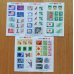 画像1: 昭和レトロな切手シールset（58〜64枚入） (1)