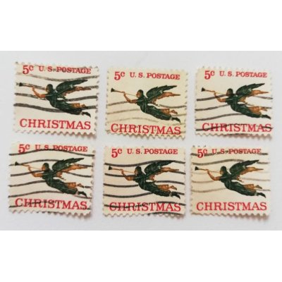 画像2: 1965年 クリスマス 古切手 10枚セット