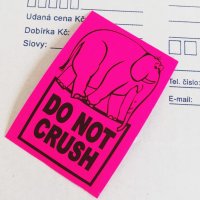 小包・郵便用ラベル10枚セット（Lサイズ／Do Not Crush）