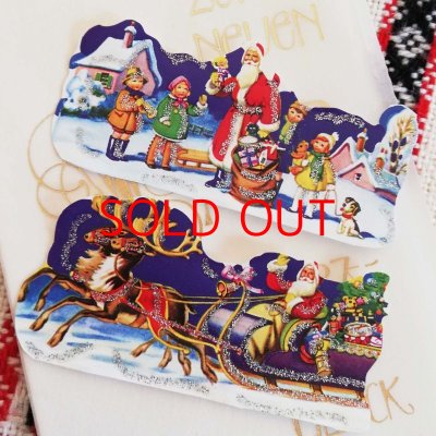 画像1: イギリス製 DIE CUT（クロモス）／クリスマス