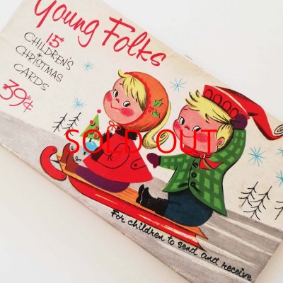 画像1: vintage*クリスマスカードの紙箱(アメリカ)
