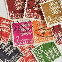 1950年代 デンマーク古切手 10枚セット(B) 