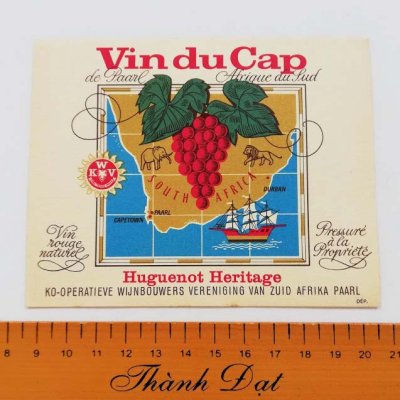 画像4: ワインのラベル／VIN DU CAP（vintage）