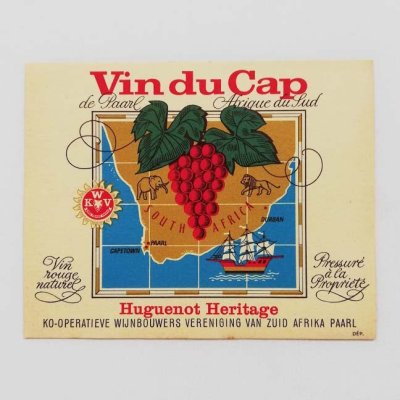 画像1: ワインのラベル／VIN DU CAP（vintage）