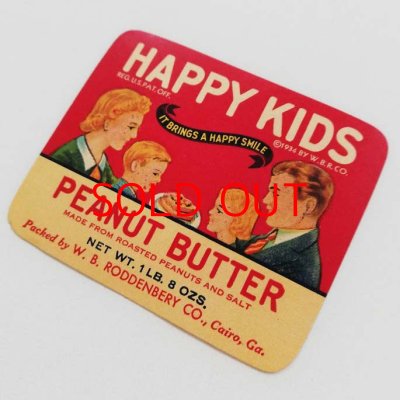 画像2: ピーナッツバターのラベル ／HAPPY KIDS（antique）※再入荷※