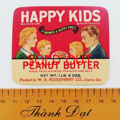 画像4: ピーナッツバターのラベル ／HAPPY KIDS（antique）※再入荷※