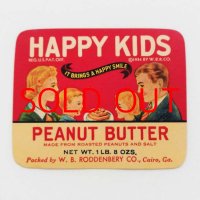 ピーナッツバターのラベル ／HAPPY KIDS（antique）※再入荷※