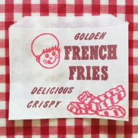 フライドポテトの紙袋【GOLDEN FRENCH FRIES】（アメリカ／1960年代）