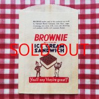 アイスの紙袋【BROWNIE】※A（アメリカ／1930年代）