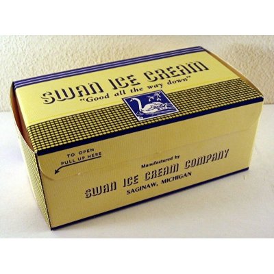 画像2: アイスクリームの紙箱【SWAN ICE CREAM】（アメリカ／1950年代）