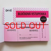 チェコのチケットブック／100枚綴り【ピンク】※再入荷※