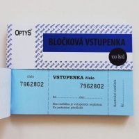チェコのチケットブック／100枚綴り【ブルー】※再入荷※