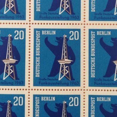 画像1: ドイツの記念切手【ラジオの放送展／1963年】1枚（未使用）