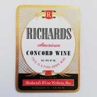 ワインのラベル【Richards】（1940年代／アメリカ）