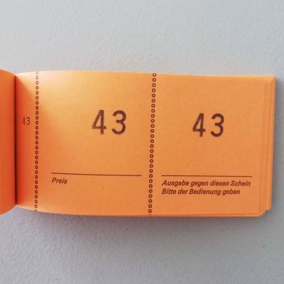 画像2: ドイツのチケットブック／100枚綴り【オレンジ】