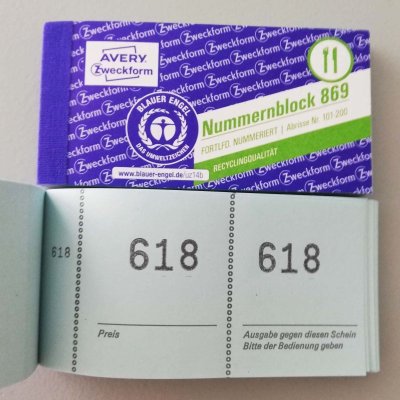 画像1: ドイツのチケットブック／100枚綴り【ブルー】