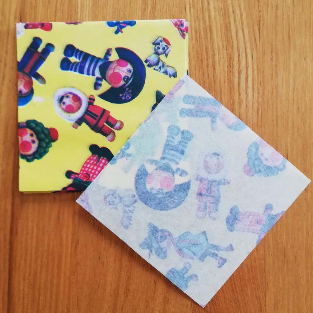 昭和レトロなミニ折り紙 10枚セット お人形ｂ 旅する雑貨店 Matka