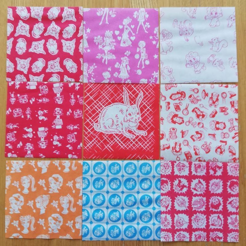昭和レトロなミニ折り紙50枚セット No.07 - 旅する雑貨店 matka