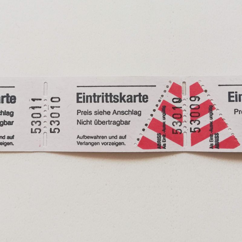 ドイツのチケット10枚【入場券】※全6色 - 旅する雑貨店 matka