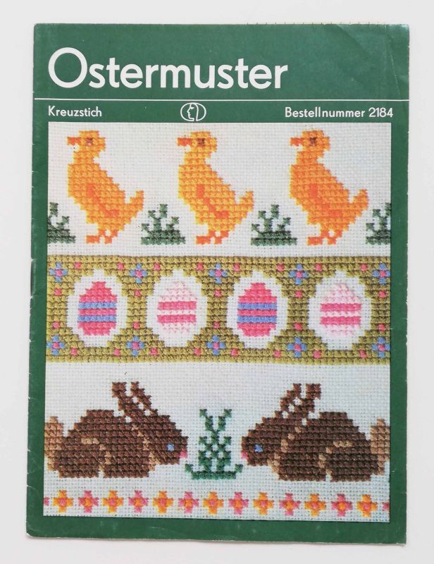 ドイツのクロスステッチ図案集（Ostermuster／1980年代） - 旅する雑貨