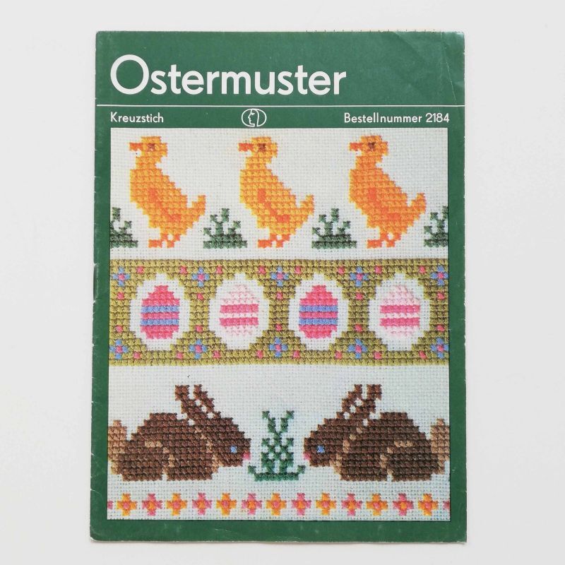 ドイツのクロスステッチ図案集（Ostermuster／1980年代） - 旅する雑貨 